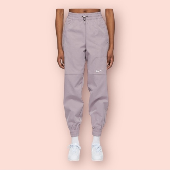 Nike swoosh women’s woven‎ jogger pants size medium purple RARE - Picture 2 of 7